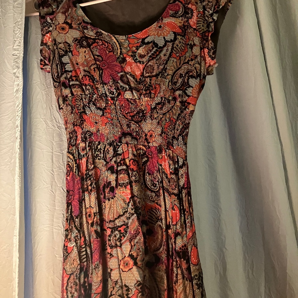 American rag- Mini sleeveless paisley dress